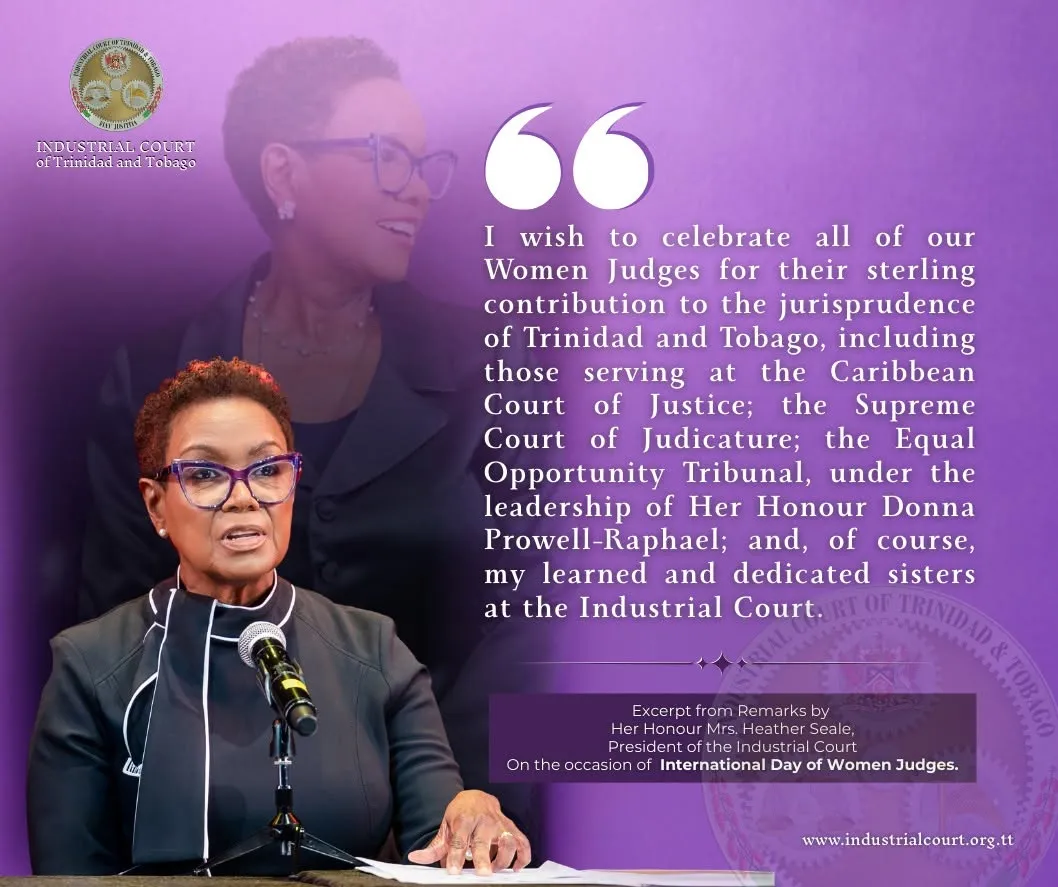 Remarks of the President of the Industrial Court, Mrs. Heather Seale, on the occasion of the International Day of Women Judges, March 10, 2026