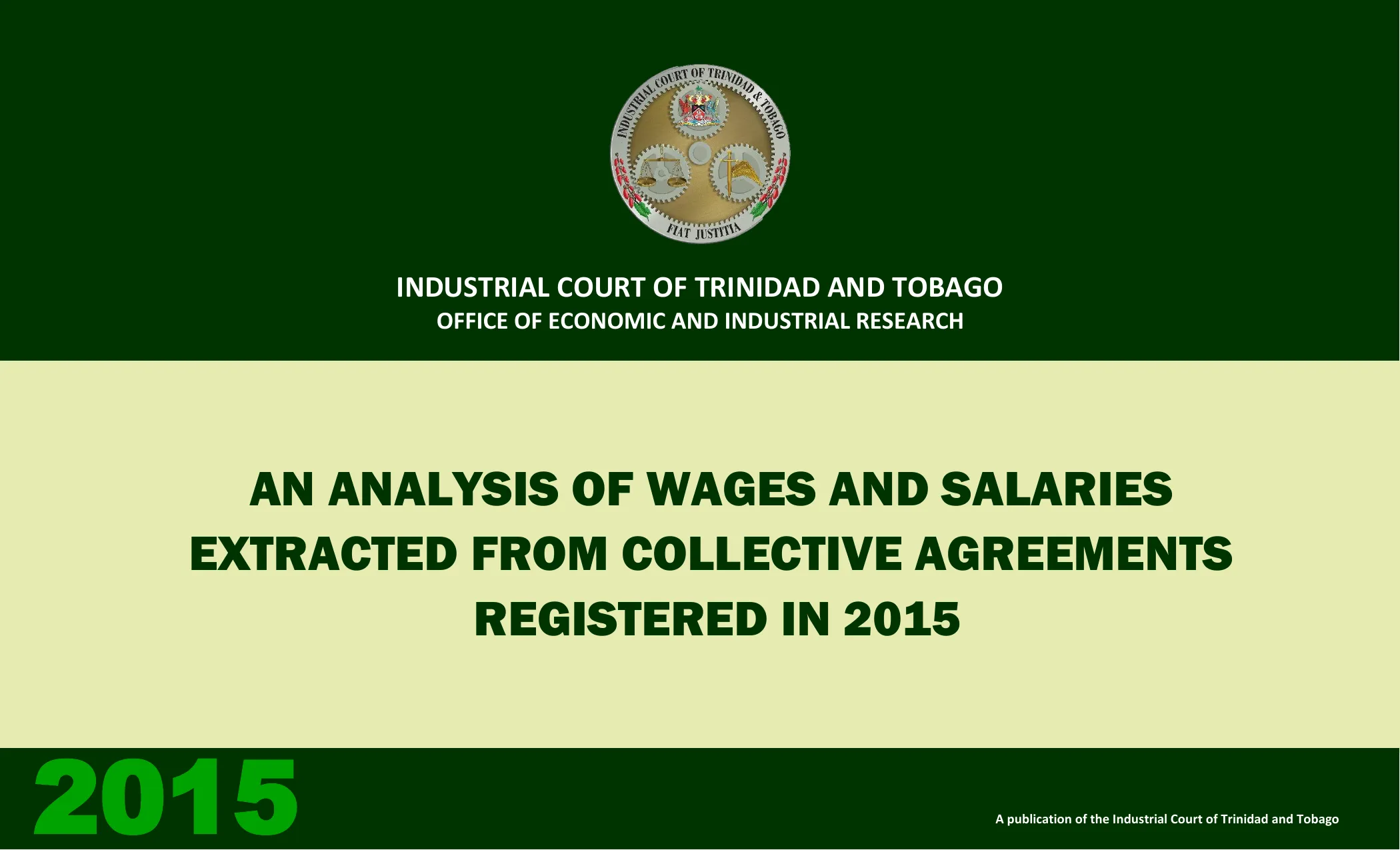 An Analysis of Wages and Salaries - Registered In 2015