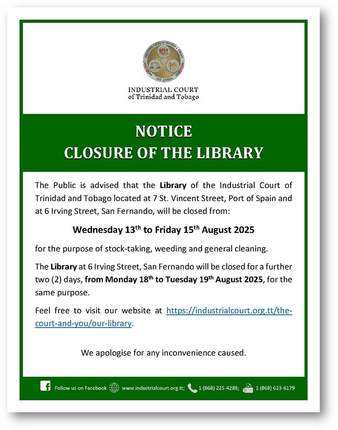 Library Closure augsut 2025